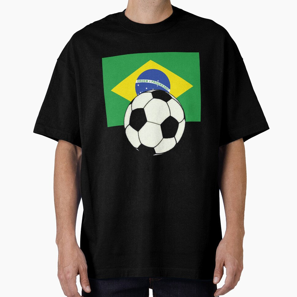 Brasil Soccer by Young Mahyudin Unisex T-shirt, Sweatshirt, Hoodie, Long Sleeve Tee - T-Shirt, Sweatshirt, Hoodie