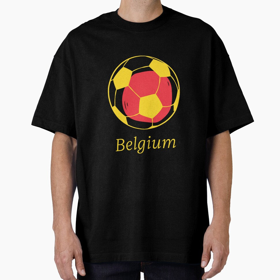 Football Fans Belgium by CarlottaLai Unisex T-shirt, Sweatshirt, Hoodie, Long Sleeve Tee - T-Shirt, Sweatshirt, Hoodie