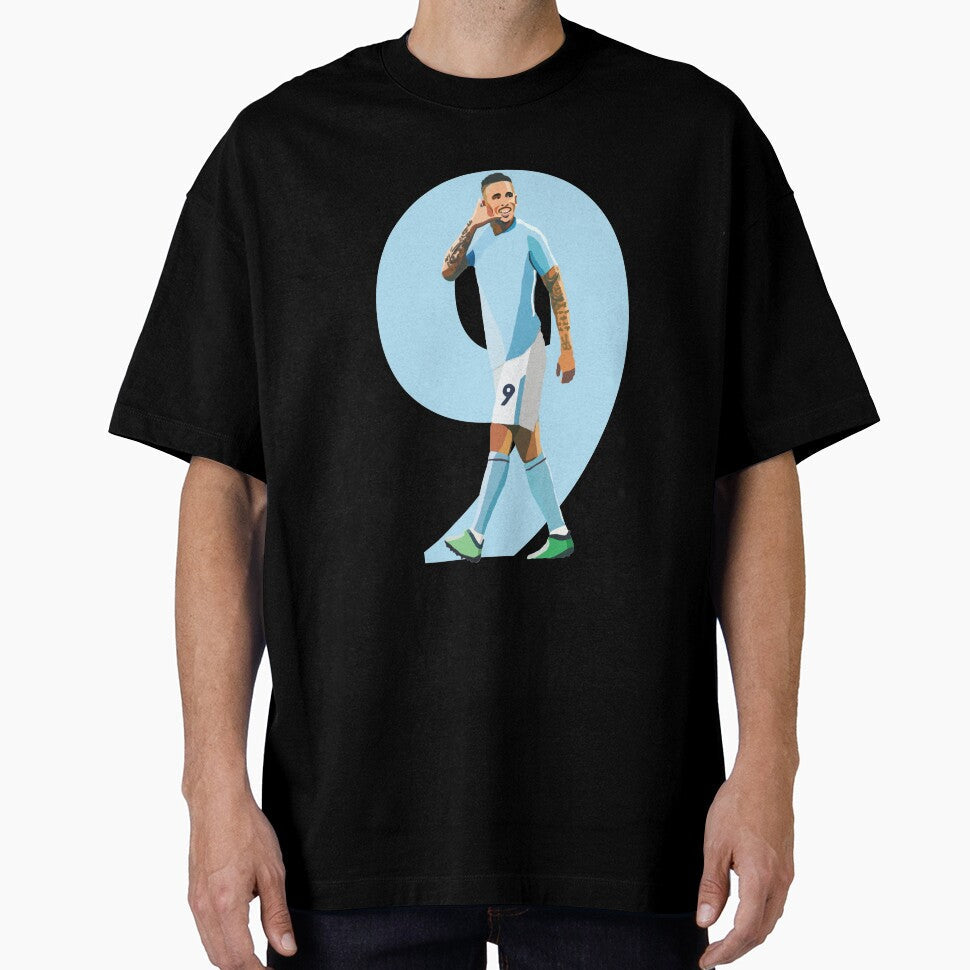Manchester City's Gabriel Jesus by Webbed Toe Design's Unisex T-shirt, Sweatshirt, Hoodie, Long Sleeve Tee - T-Shirt, Sweatshirt, Hoodie