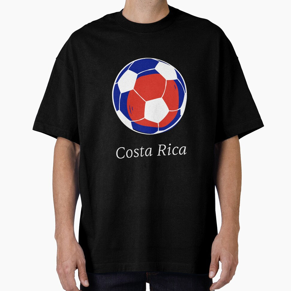 Football Fans Costa Rica by CarlottaLai Unisex T-shirt, Sweatshirt, Hoodie, Long Sleeve Tee - T-Shirt, Sweatshirt, Hoodie