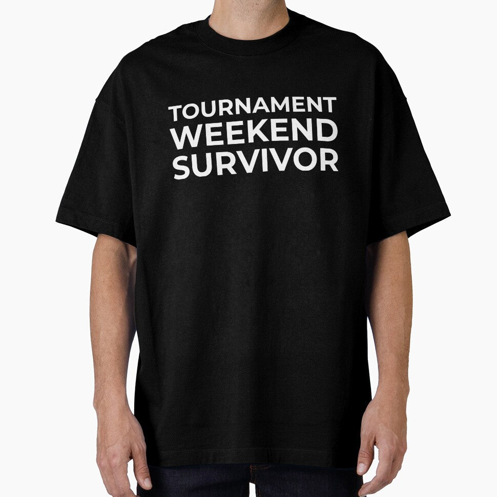 Tournament Weekend Survivor  Soccer Mom Dad Humor Shirt by BetweenWhistles Unisex T-shirt, Sweatshirt, Hoodie, Long Sleeve Tee - T-Shirt, Sweatshirt, Hoodie