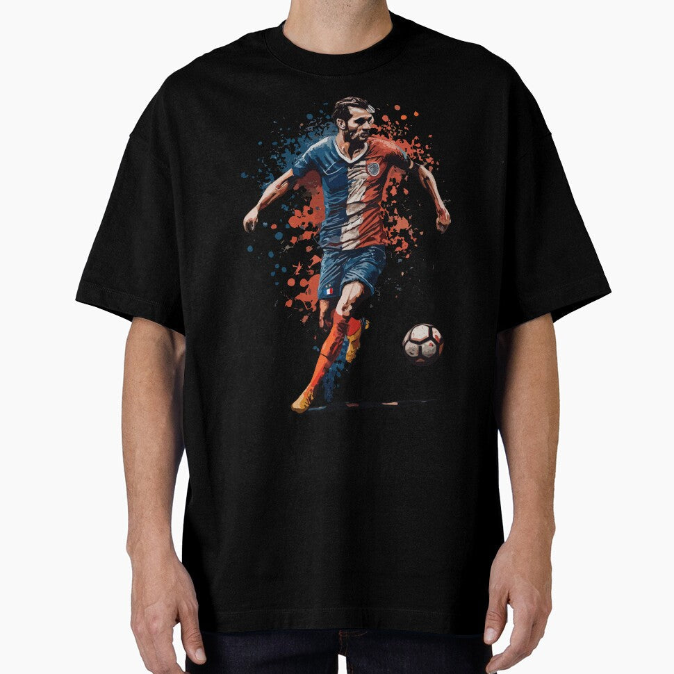 France Soccer Player by HandicraftArt Unisex T-shirt, Sweatshirt, Hoodie, Long Sleeve Tee - T-Shirt, Sweatshirt, Hoodie
