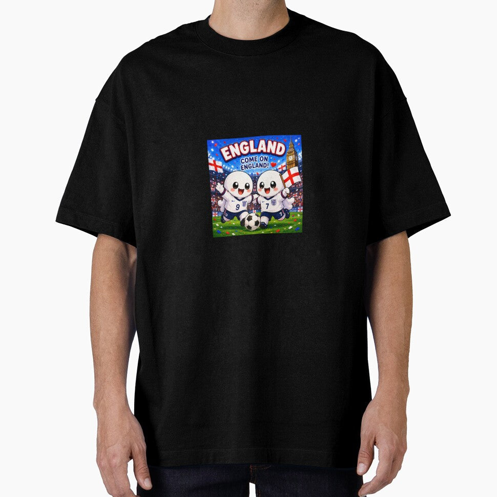 Cute England Football Ghost by QuirkNest Studio Unisex T-shirt, Sweatshirt, Hoodie, Long Sleeve Tee - T-Shirt, Sweatshirt, Hoodie