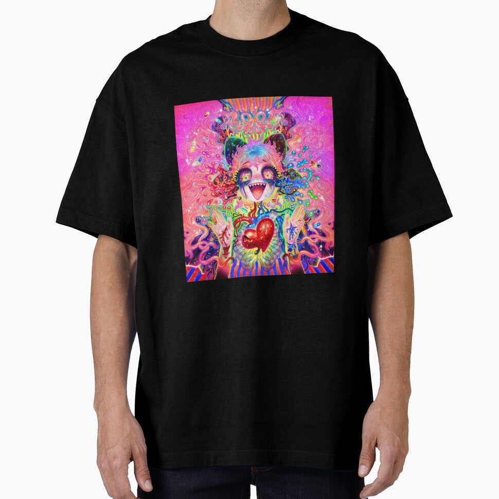 Anime Pink Psychedelic  by Zentenar Unisex T-shirt, Sweatshirt, Hoodie, Long Sleeve Tee - T-Shirt, Sweatshirt, Hoodie