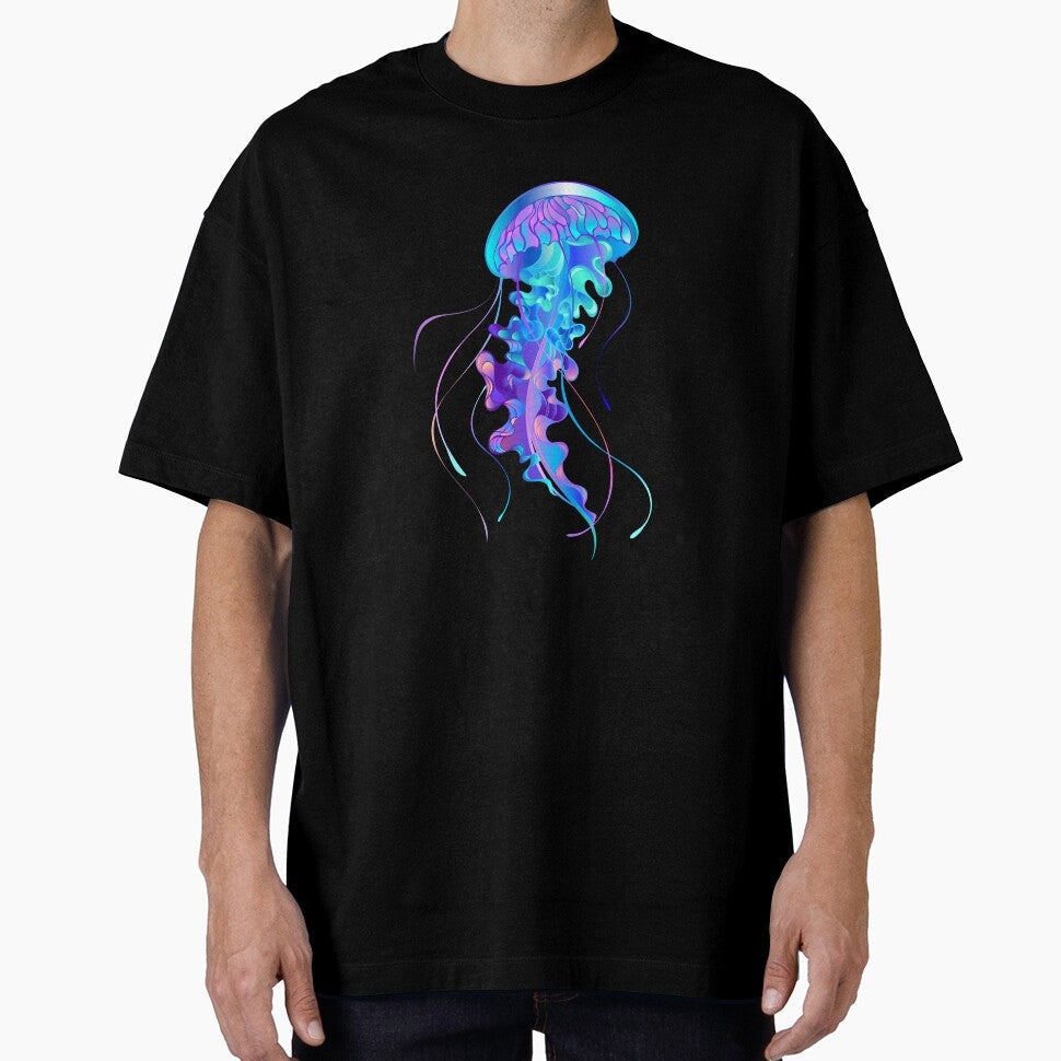 Blue Jellyfish Watercolor by The Love Quill Unisex T-shirt, Sweatshirt, Hoodie, Long Sleeve Tee - T-Shirt, Sweatshirt, Hoodie