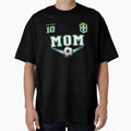 Soccer MOM Brasil Brazil Design with number 10 - Original Sports Apparel by fermo Unisex T-shirt, Sweatshirt, Hoodie, Long Sleeve Tee - T-Shirt, Sweatshirt, Hoodie