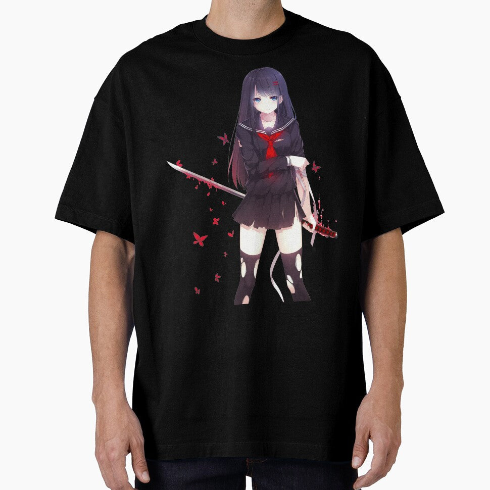 Katana Girl by Zentenar Unisex T-shirt, Sweatshirt, Hoodie, Long Sleeve Tee - T-Shirt, Sweatshirt, Hoodie