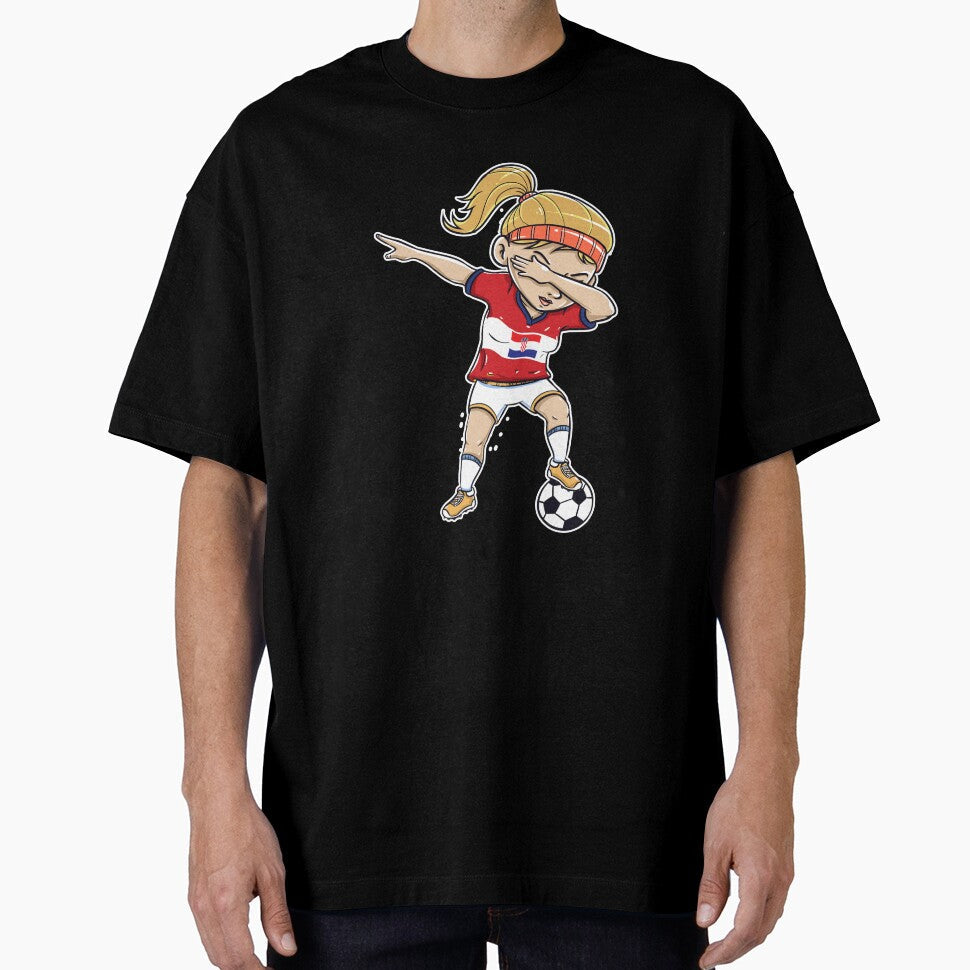 Dabbing Soccer Player Funny Croatia Fan product girl by Pummli Unisex T-shirt, Sweatshirt, Hoodie, Long Sleeve Tee - T-Shirt, Sweatshirt, Hoodie