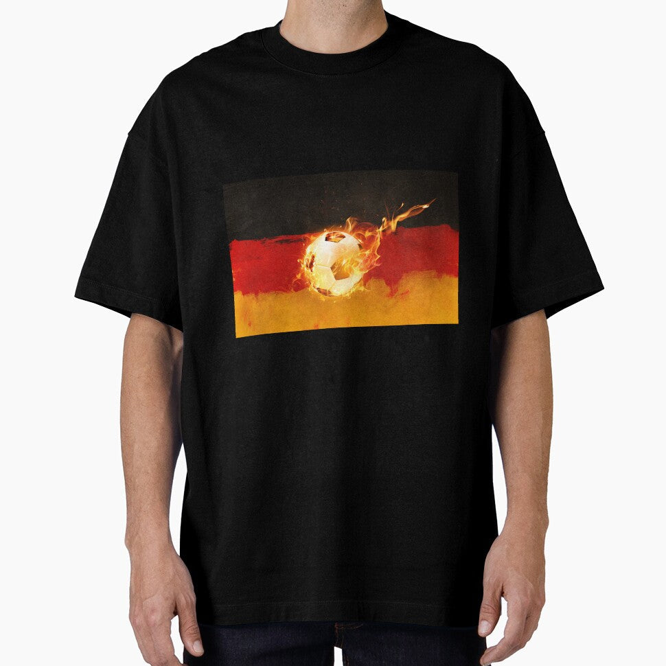 German Flag and Soccer Ball by Divine Ease Unisex T-shirt, Sweatshirt, Hoodie, Long Sleeve Tee - T-Shirt, Sweatshirt, Hoodie