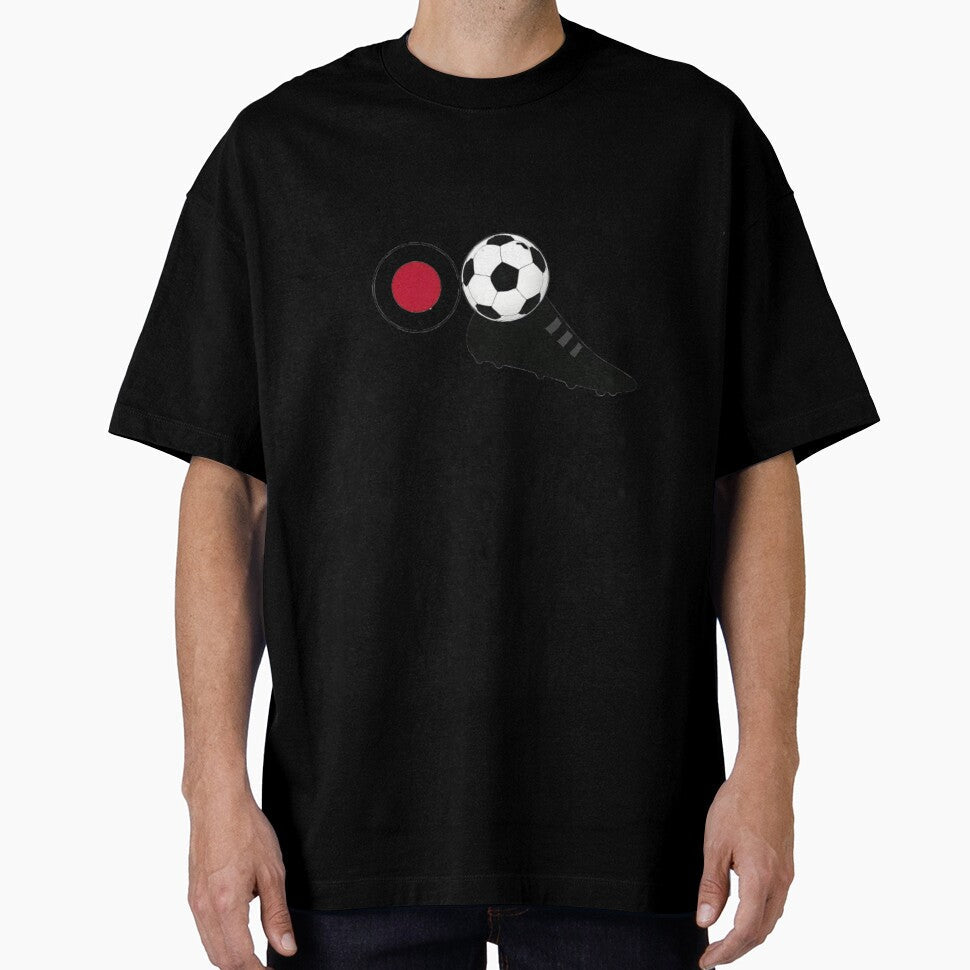 Japan Soccer Vibes  Flag, Ball & Boot Combo by thesmilngnature Unisex T-shirt, Sweatshirt, Hoodie, Long Sleeve Tee - T-Shirt, Sweatshirt, Hoodie