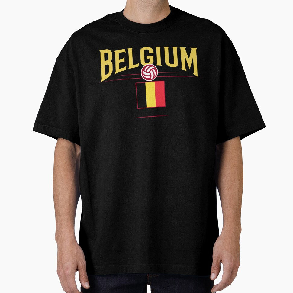 Belgium Football Fan Jersey Design by TLS-Prints Unisex T-shirt, Sweatshirt, Hoodie, Long Sleeve Tee - T-Shirt, Sweatshirt, Hoodie