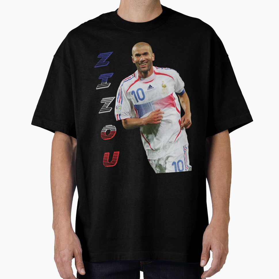 Zinedine Zidane (Zizou) Soccer Legend by robyclub Unisex T-shirt, Sweatshirt, Hoodie, Long Sleeve Tee - T-Shirt, Sweatshirt, Hoodie