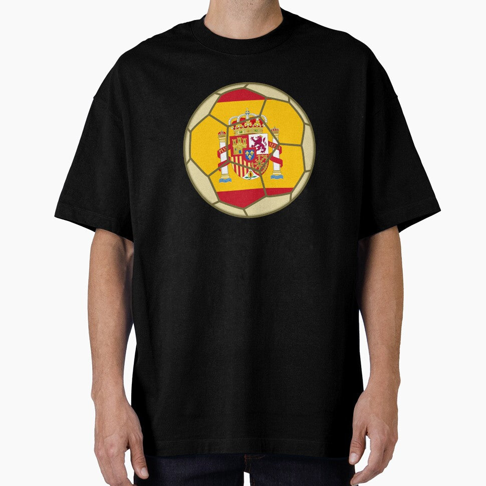 Spain Soccer Ball - Summer Sports by ViewerEqualsPhoton Unisex T-shirt, Sweatshirt, Hoodie, Long Sleeve Tee - T-Shirt, Sweatshirt, Hoodie