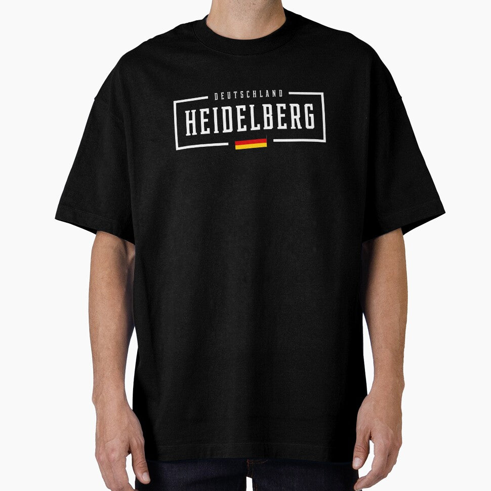 Heidelberg Deutschland Germany German Flag by creativecaveman Unisex T-shirt, Sweatshirt, Hoodie, Long Sleeve Tee - T-Shirt, Sweatshirt, Hoodie