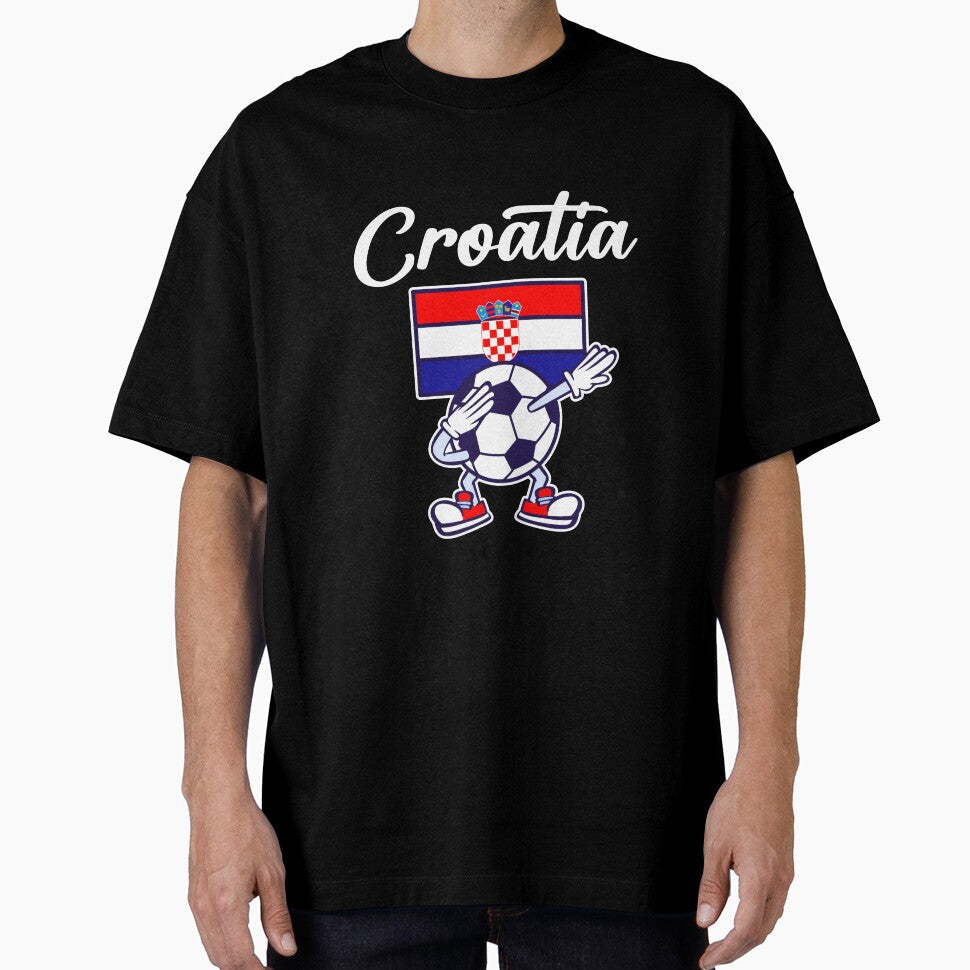 CROATIA - Dabbing Football Soccer Ball - CROATIA by Darling DeDe Unisex T-shirt, Sweatshirt, Hoodie, Long Sleeve Tee - T-Shirt, Sweatshirt, Hoodie