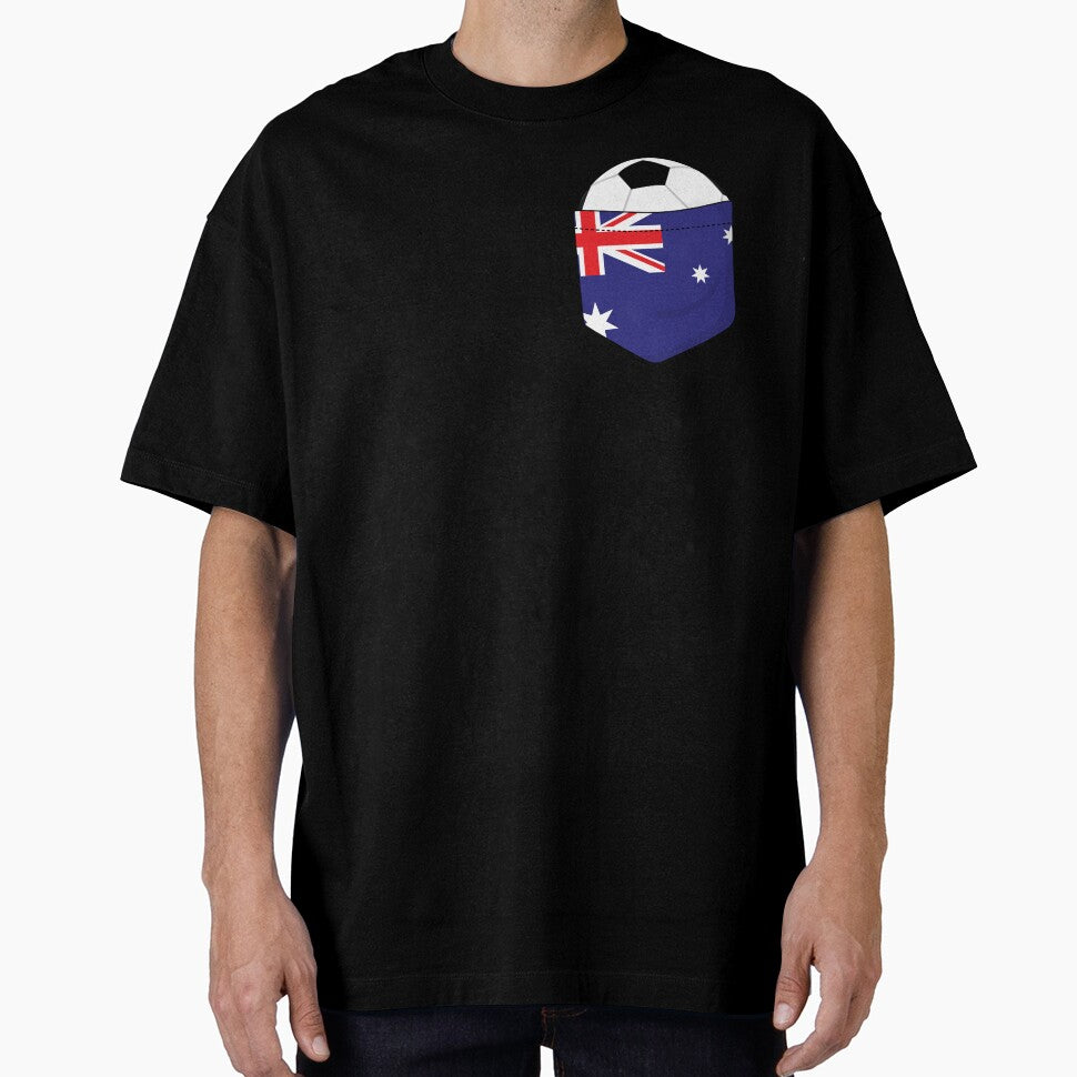 Football Australia in the breast pocket by peter2art Unisex T-shirt, Sweatshirt, Hoodie, Long Sleeve Tee - T-Shirt, Sweatshirt, Hoodie