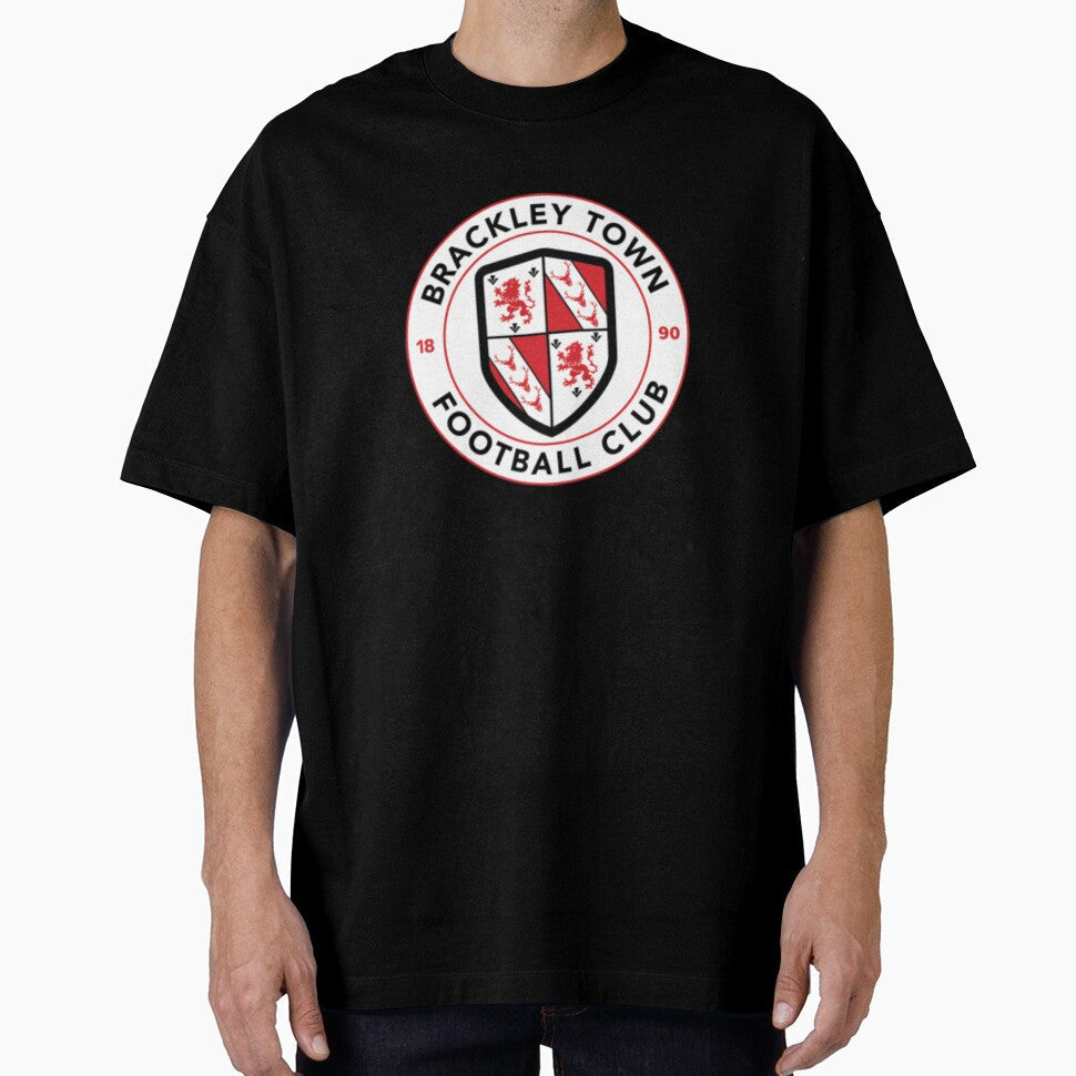 Brackley Town FC Crest Poster  Non-League Football Art by Final Whistle Art Unisex T-shirt, Sweatshirt, Hoodie, Long Sleeve Tee - T-Shirt, Sweatshirt, Hoodie