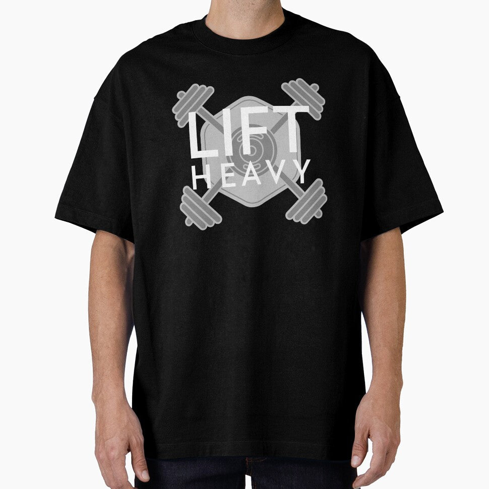 Lift Heavy by GymMotivation Unisex T-shirt, Sweatshirt, Hoodie, Long Sleeve Tee - T-Shirt, Sweatshirt, Hoodie