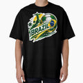 Brazil Football Sticker for Fans Who Feel the Energy of the Game | Soccer Design by shlepyart - T-Shirt, Sweatshirt, Hoodie