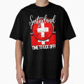 Switzerland Football Time to Kick Off, Vintage Soccer Ball by orangeblue21 Unisex T-shirt, Sweatshirt, Hoodie, Long Sleeve Tee - T-Shirt, Sweatshirt, Hoodie