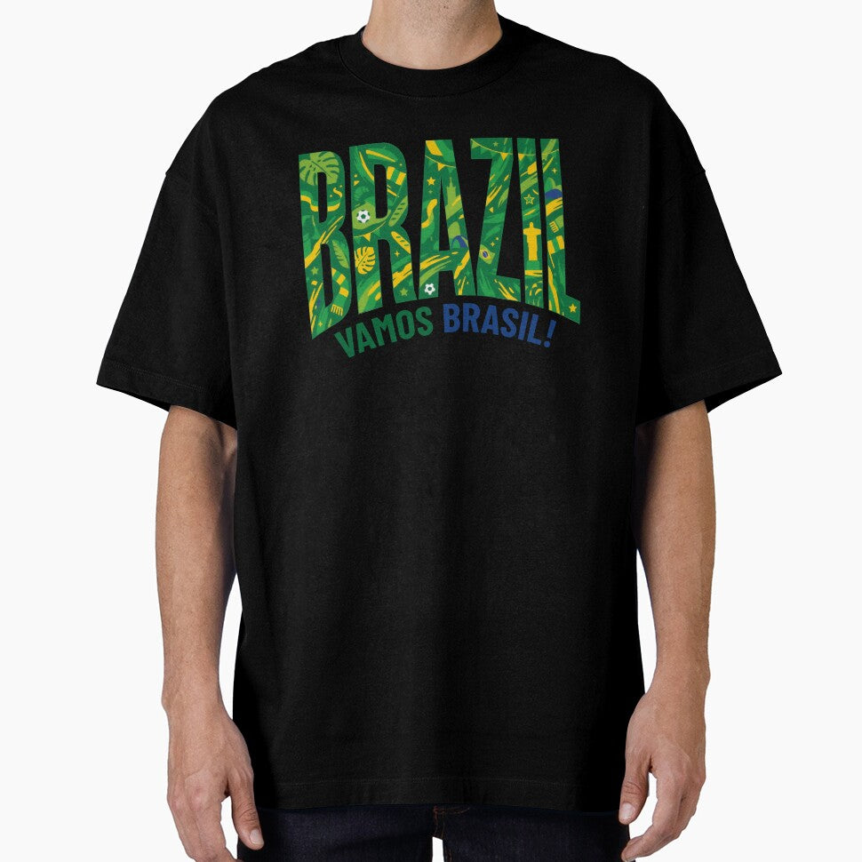 Brazil National Team by MKDSN Unisex T-shirt, Sweatshirt, Hoodie, Long Sleeve Tee - T-Shirt, Sweatshirt, Hoodie