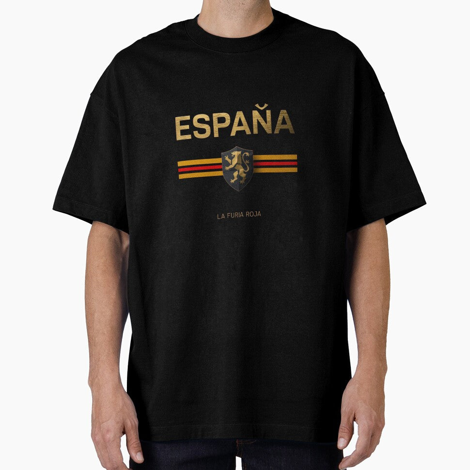 Espaa Football Lion Crest - Spain La Furia Roja Soccer by PACS0011 Unisex T-shirt, Sweatshirt, Hoodie, Long Sleeve Tee - T-Shirt, Sweatshirt, Hoodie