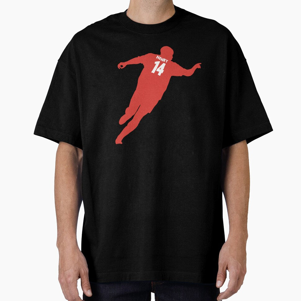 Thierry Henry Silhouette Illustration by samanthagarrett Unisex T-shirt, Sweatshirt, Hoodie, Long Sleeve Tee - T-Shirt, Sweatshirt, Hoodie