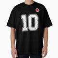 Japan Soccer Number 10 Vintage Sports Fan by LiviuGligoros Unisex T-shirt, Sweatshirt, Hoodie, Long Sleeve Tee - T-Shirt, Sweatshirt, Hoodie