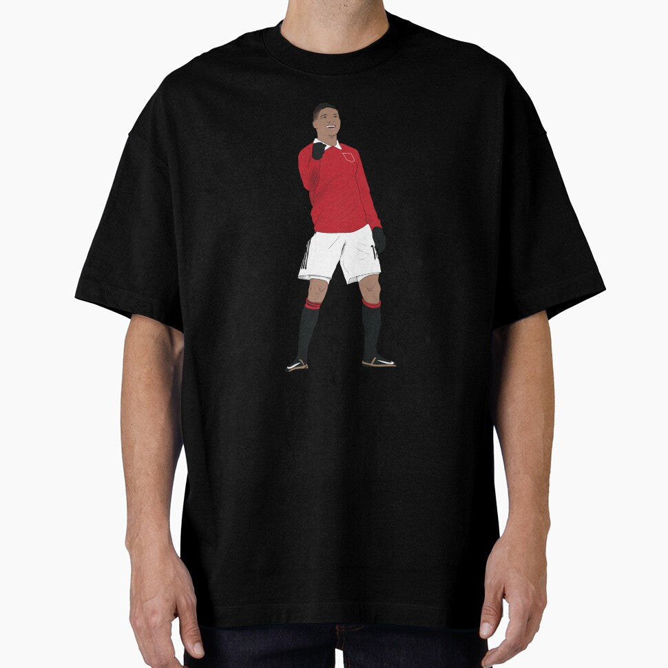 Casemiro United Minimalist Goal Celebration by Hevding Unisex T-shirt, Sweatshirt, Hoodie, Long Sleeve Tee - T-Shirt, Sweatshirt, Hoodie
