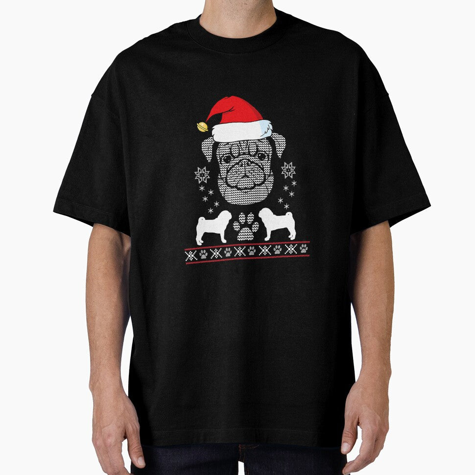 Santa Pug Dog Breed Holiday Ugly by frank3826 Unisex T-shirt, Sweatshirt, Hoodie, Long Sleeve Tee - T-Shirt, Sweatshirt, Hoodie