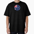 Australia Circle Flag (On White) by STUDIO-72 Unisex T-shirt, Sweatshirt, Hoodie, Long Sleeve Tee - T-Shirt, Sweatshirt, Hoodie
