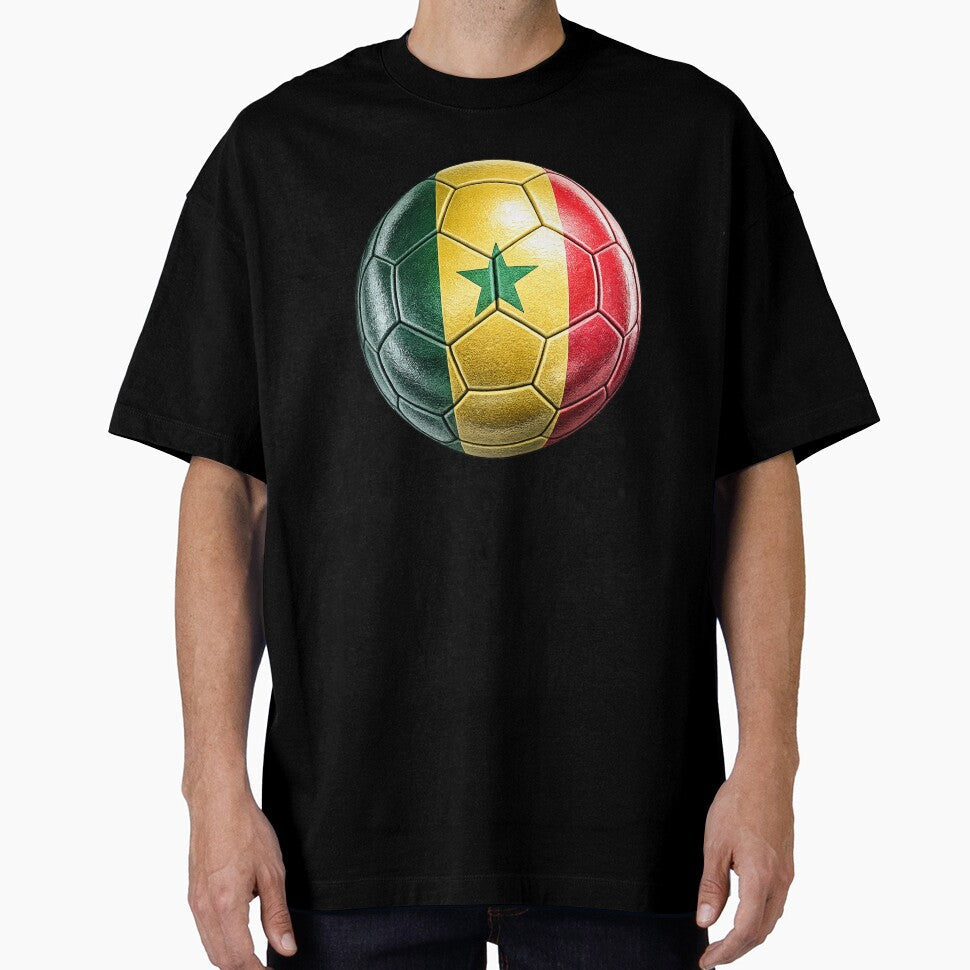 Senegal Football Flag Design by redsharkuk Unisex T-shirt, Sweatshirt, Hoodie, Long Sleeve Tee - T-Shirt, Sweatshirt, Hoodie
