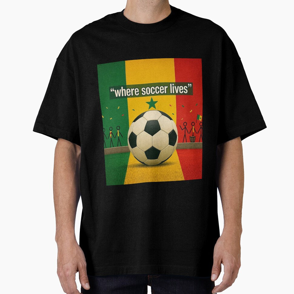 Where Soccer Lives - Senegal by Endeva4eva Unisex T-shirt, Sweatshirt, Hoodie, Long Sleeve Tee - T-Shirt, Sweatshirt, Hoodie