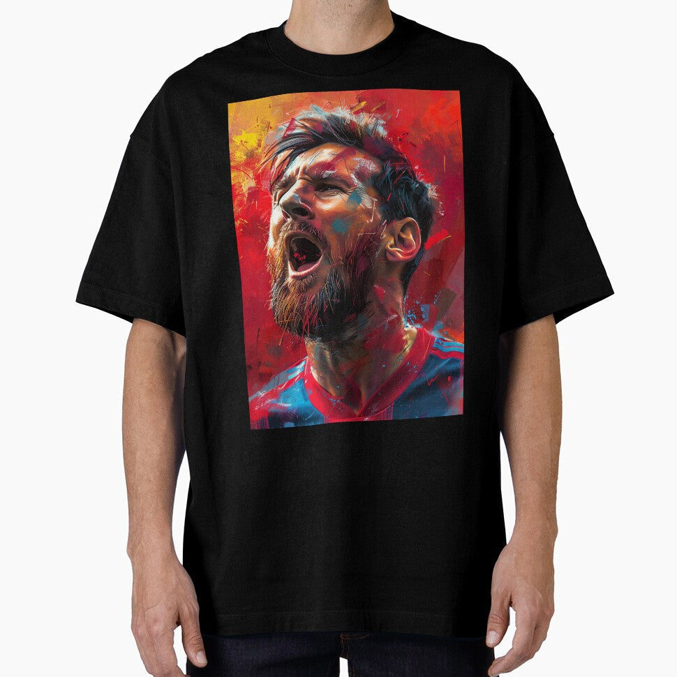 Messi Colorpainting Art by Tokyo Retro Unisex T-shirt, Sweatshirt, Hoodie, Long Sleeve Tee - T-Shirt, Sweatshirt, Hoodie