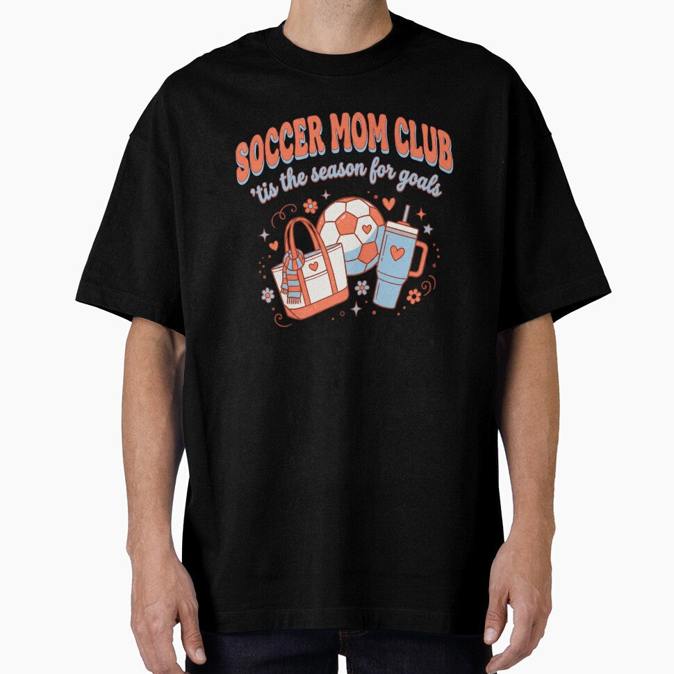 Soccer Mom Club Tis The Season For Goals by dudelinart Unisex T-shirt, Sweatshirt, Hoodie, Long Sleeve Tee - T-Shirt, Sweatshirt, Hoodie