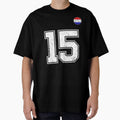 Netherlands Soccer Number 15 Vintage Sports Fan by LiviuGligoros Unisex T-shirt, Sweatshirt, Hoodie, Long Sleeve Tee - T-Shirt, Sweatshirt, Hoodie