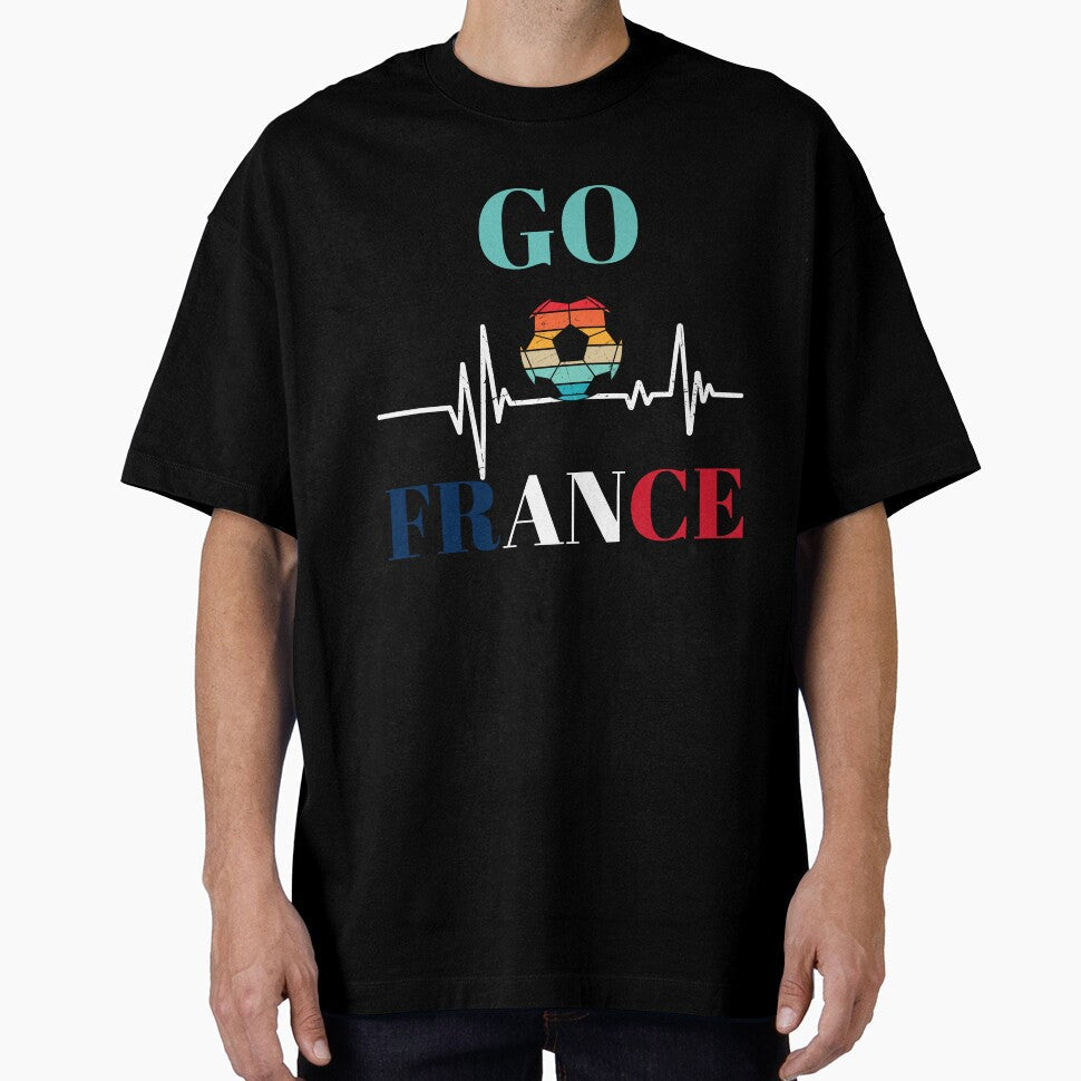 Go France Football T-Shirt by netdota Unisex T-shirt, Sweatshirt, Hoodie, Long Sleeve Tee - T-Shirt, Sweatshirt, Hoodie