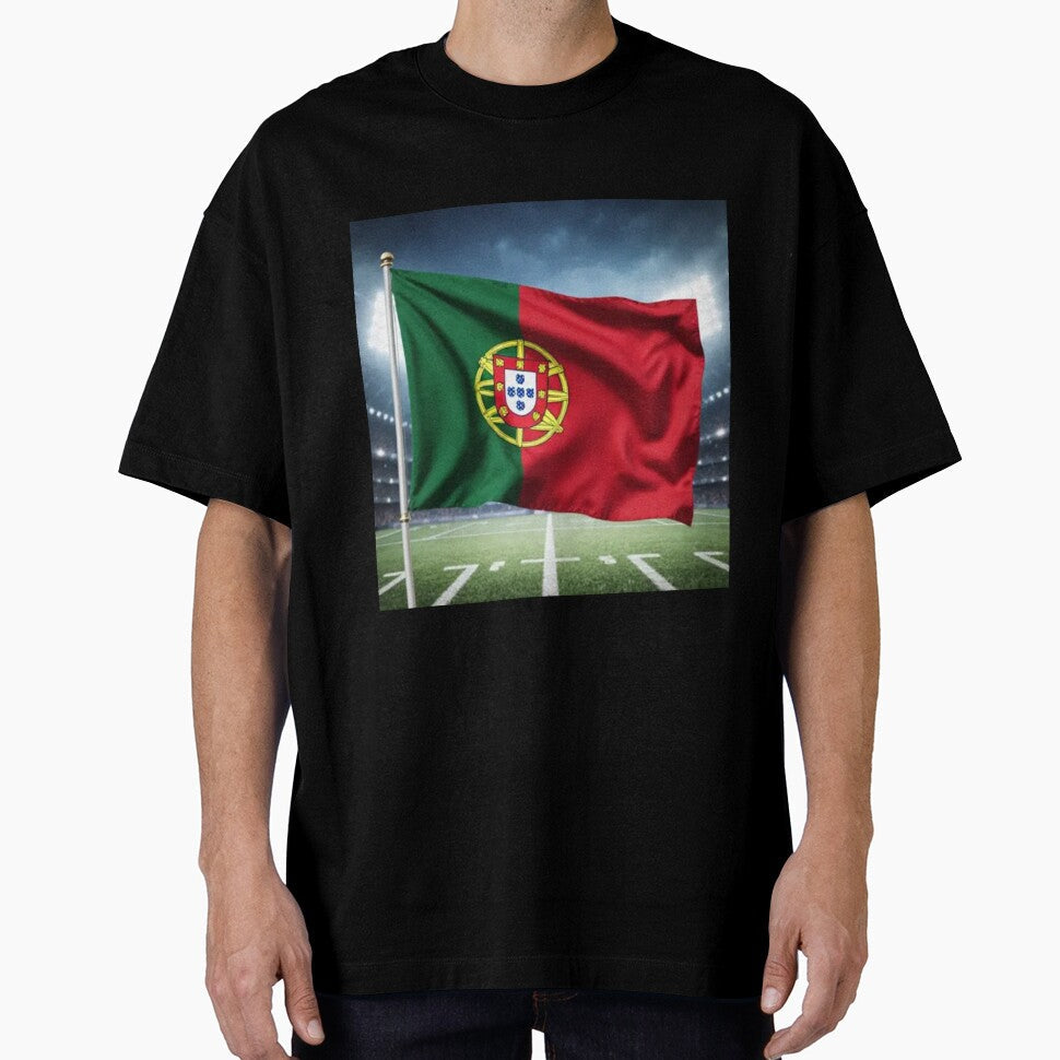 Portugal Flag 3D Football Design  Supporters Portugal by artsdesignpro Unisex T-shirt, Sweatshirt, Hoodie, Long Sleeve Tee - T-Shirt, Sweatshirt, Hoodie