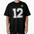 Number 12 Brazil Futbol Football Brazilian soccer Flag Jersey by RoyesButler Unisex T-shirt, Sweatshirt, Hoodie, Long Sleeve Tee - T-Shirt, Sweatshirt, Hoodie