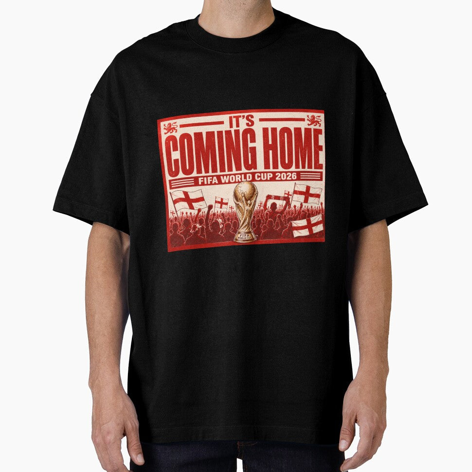 It's Coming Home - England Football 2026 by ASINDesigns Unisex T-shirt, Sweatshirt, Hoodie, Long Sleeve Tee - T-Shirt, Sweatshirt, Hoodie