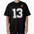 Portugal Soccer Number 13 Vintage Sports Fan by OliviaHayesArt Unisex T-shirt, Sweatshirt, Hoodie, Long Sleeve Tee - T-Shirt, Sweatshirt, Hoodie