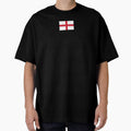 England Flag (Small on Red) by STUDIO-72 Unisex T-shirt, Sweatshirt, Hoodie, Long Sleeve Tee - T-Shirt, Sweatshirt, Hoodie