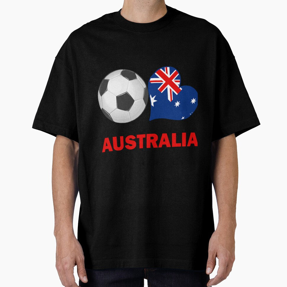 Australia Soccer Fan by VaughnCasper Unisex T-shirt, Sweatshirt, Hoodie, Long Sleeve Tee - T-Shirt, Sweatshirt, Hoodie