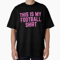 Football Team Colors Pink Game Day by atalia8932 Unisex T-shirt, Sweatshirt, Hoodie, Long Sleeve Tee - T-Shirt, Sweatshirt, Hoodie