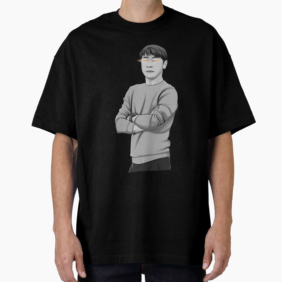 Shin Tae Yong Black and White Version by Aldduardo Unisex T-shirt, Sweatshirt, Hoodie, Long Sleeve Tee - T-Shirt, Sweatshirt, Hoodie