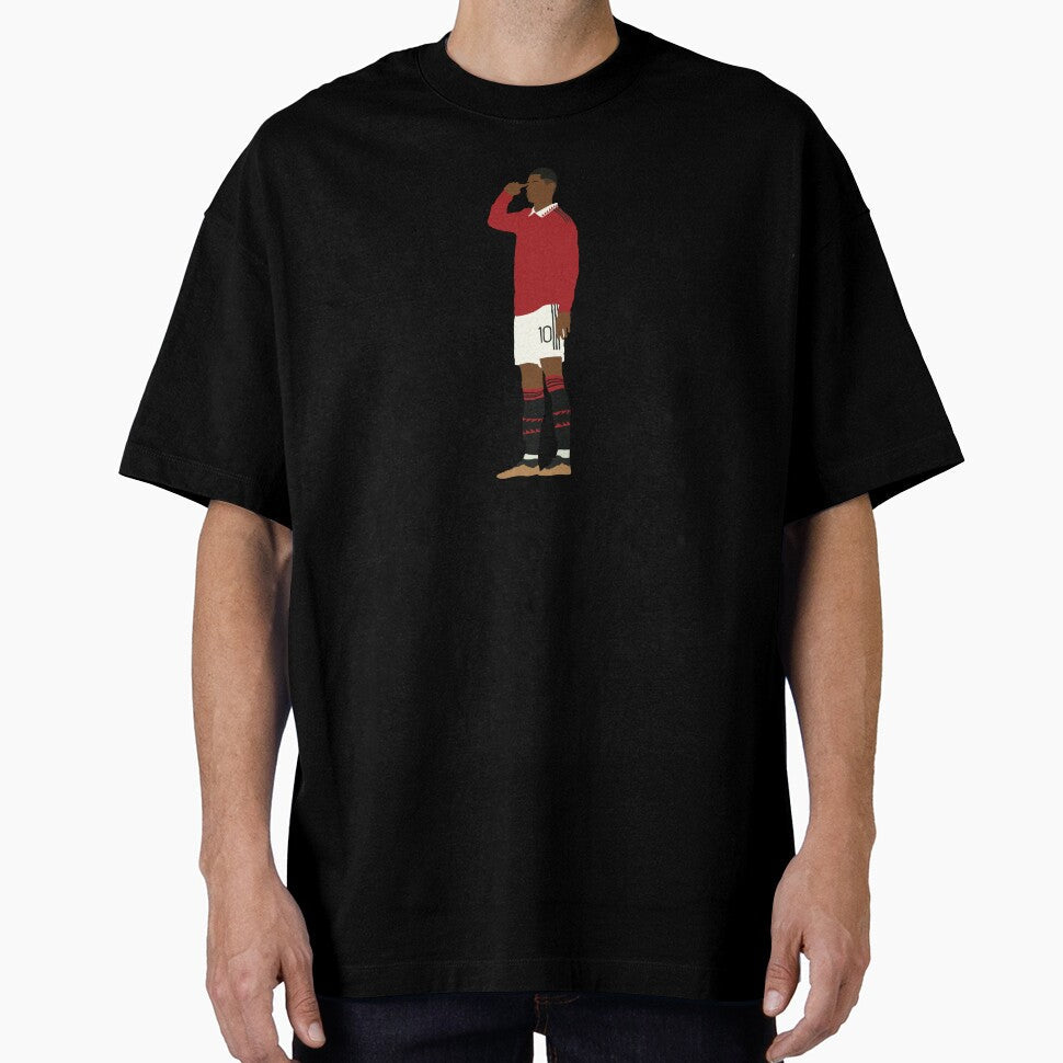 Marcus Rashford Man Utd Celebration by Jackshun Unisex T-shirt, Sweatshirt, Hoodie, Long Sleeve Tee - T-Shirt, Sweatshirt, Hoodie