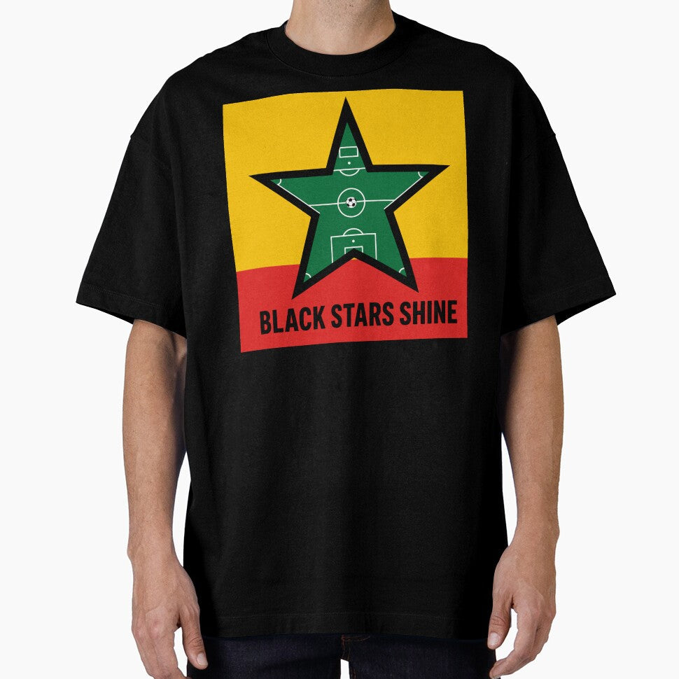 Black Stars Shine by xmoudx Unisex T-shirt, Sweatshirt, Hoodie, Long Sleeve Tee - T-Shirt, Sweatshirt, Hoodie
