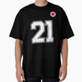 Japan Soccer Number 21 Vintage Sports Fan by LiviuGligoros Unisex T-shirt, Sweatshirt, Hoodie, Long Sleeve Tee - T-Shirt, Sweatshirt, Hoodie