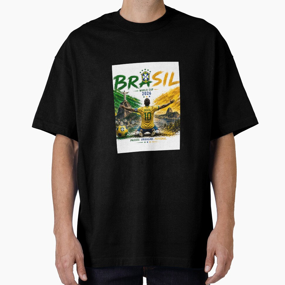 Brazil Football Team World Cup 2026 Design | Brazil Soccer Fan Art for True Supporters by allin14fun - T-Shirt, Sweatshirt, Hoodie