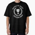 Worlds Best Soccer Dad Trophy Laurel Wreath Emblem by TeNovaStudio Unisex T-shirt, Sweatshirt, Hoodie, Long Sleeve Tee - T-Shirt, Sweatshirt, Hoodie